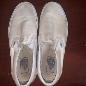 White Slip On VANS, size 9